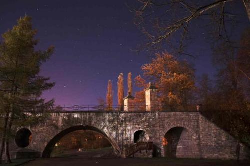 Fotograf Weimar Schlossbrücke Nacht Sternenhimmel Herbst