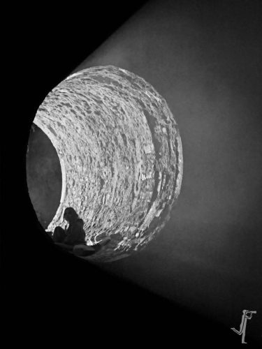 Fotograf Weimar Loch Schatten Licht Schwarzweiß